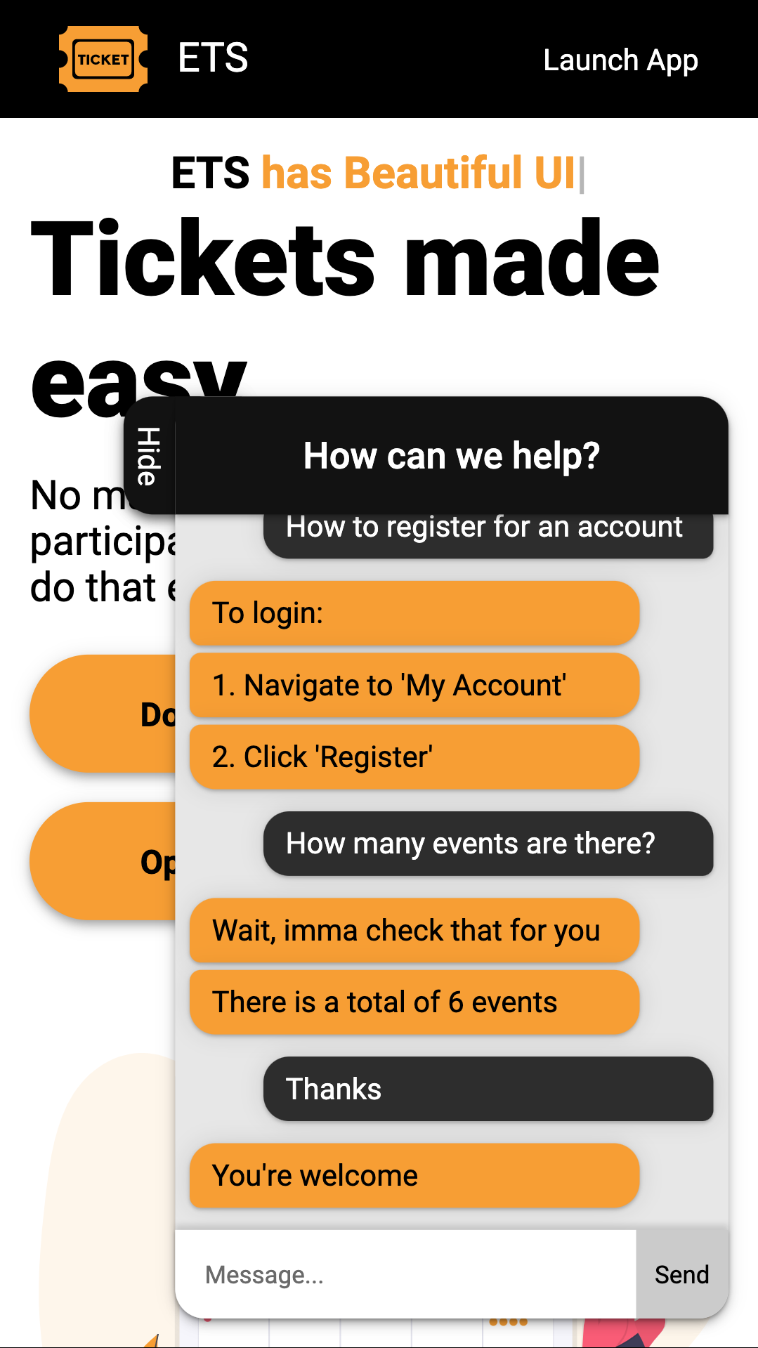 Event Ticketing System screenshot 2